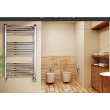 MAKTEK 600X1600 Yüksek Kaliteli Çelik Düz Havlupan Krom Kaplama Havlu Radyatör 60X160