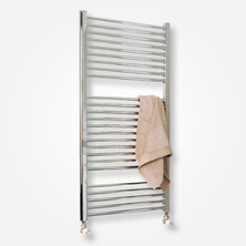 MAKTEK 600X1400 Yüksek Kalite Çelik Düz Havlupan Krom Kaplama Havlu Radyatör 60X140