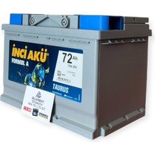 Inci Akü 12V 72 Amper 700A En Üretim Yılı 2024