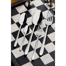 Taç Çatal-Kaşık Seti Felina Bavaria 60 Parça 12 Kişilik Çatal Kaşık Seti Gümüş 60 12 Kişilik