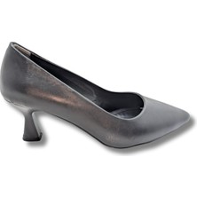 Amour - Suni Deri Kadın Stiletto - Amour - Siyah - 36