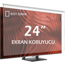 Best Ekran Onvo 24OV6001H 24 inç TV Ekran Koruyucu - Kırılmaz Şeffaf Panel ile Darbelere Karşı Koruma