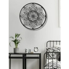 Yuvarlak Çerçeveli Mandala Metal Duvar Dekoru
