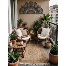 Mandala Desenli Metal Duvar Dekoru