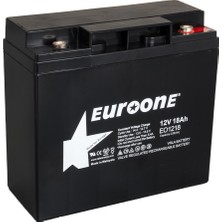 Euroone EO1218 12 Volt - 18 Amper Akü (181 x 76 x 167 Mm)
