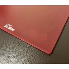 SRC Glass Srcglass Cam Mouse Pad Transparan Kırmızı (Premıum) 35X35 cm