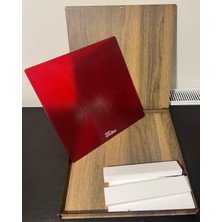 SRC Glass Srcglass Cam Mouse Pad Transparan Kırmızı (Premıum) 35X35 cm