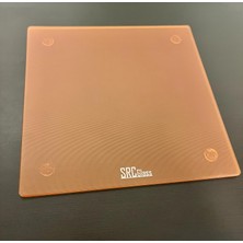 SRC Glass Srcglass Cam Mouse Pad Transparan Sarı (Premıum) 35X35 cm