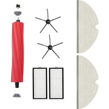 Asgard Grup Roborock Q7 Uyumlu 1 Adet Ana Fırça 2 Adet Filtre 2 Adet Siyah Yan Fırça 2 Adet Mop