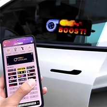 Mısawa LED Matrıx Panel 90CM*19CM Çoklu Dil Seçeneği Tasarım Oluşturma Canlı Renkler Uzaktan Kumanda