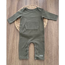 Calico Yeşil Pike Organik Bebek Ramper