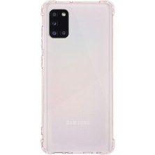 Bilişim Akademi  Samsung Galaxy A31 Kılıf Köşe Korumalı Kılıf Şeffaf Köşeli Kılıf Slikon - Şeffaf
