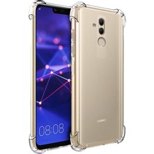 Bilişim Akademi  Huawei Mate 20 Lite Kılıf Köşe Korumalı Kılıf Şeffaf Köşeli Kılıf Slikon - Şeffaf