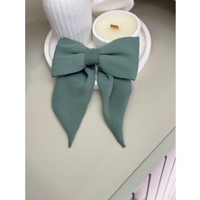 Sp Accessories Su Yeşili Fiyonklu Kurdele Klipsli Toka