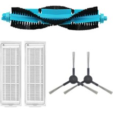 Asgard Grup Xiaomi Mop 2s Uyumlu 1 Adet Mavi Ana Fırça 2 Adet Filtre 2 Adet Siyah Yan Fırça