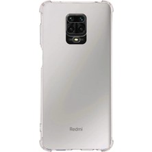 Bilişim Akademi  Xiaomi Redmi Note 9s Kılıf Köşe Korumalı Kılıf Şeffaf Köşeli Kılıf Slikon - Şeffaf