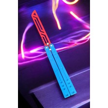 Kelebek Antrenman Alıştırma Bıçağı – Plastik Butterfly Knife (Mavi ve Kırmızı)