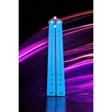 Kelebek Antrenman Alıştırma Bıçağı – Plastik Butterfly Knife (Mavi ve Kırmızı)