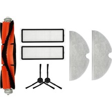 Asgard Grup Dream D10 Plus Uyumlu  1 Adet Ana Fırça 2 Adet Filtre 2 Adet Siyah Yan Fırça  2 Adet Mop