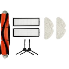 Asgard Grup Dream D10S Uyumlu 1 Adet Ana Fırça 2 Adet Filtre 2 Adet Siyah Yan Fırça 2 Adet Mop