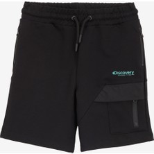 Discovery Expedition Lastikli Bel Relaxed Siyah Erkek Çocuk Şort D5SB-SHT3291