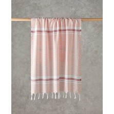 Bony Rejenere Çizgili Peştamal 90X150 cm Mavi-Turuncu