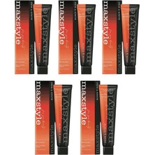 Maxstyle SPS321 Argan ve Keratin 2025/06.00 Yoğun Koyu Kumral 60 ml 5 Adet Saç Boyası Oksidansız
