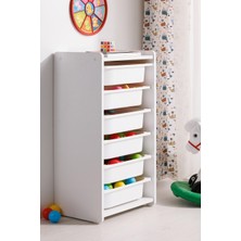 Bw 2310 - Oyuncak Dolabı 6 Raflı Beyaz