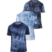 Monox Erkek Batik Baskı 3'lü Tshirt