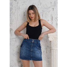 Ay Moda Collection Kaşkorse Kumaştan Kalın Askılı Kadın Atlet