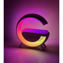 G Speaker Kablosuz Şarj Özellikli Bluetooth Hoparlör Gece Lambası
