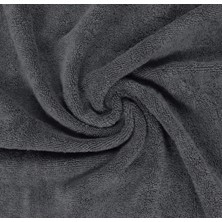 Koza Vitrin %100 Pamuk 6'lı Antrasit Yüz ve Fitness Havlu Seti-50X90 cm -Hassas Ciltler İçin Özel 