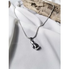 Luna Jewelry Erkek 316L Çelik Boks Eldiveni Kolye