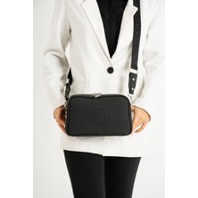 Just Polo JP600 Kadın  3 Bölmeli Omuz ve Çapraz Askılı Çanta Orta  Boy  Lakoste Kumaş  OZT6000