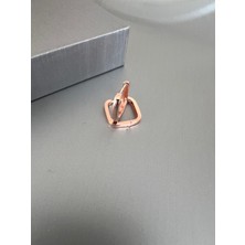 Zeta Jewel Kadın Kare Rose Halka Küpe