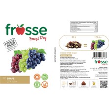 Frosse Üzüm Kıtırı - Freeze Dried - Üretici Firmadan Dondurularak Kurutulmuş Üzüm Cipsi 30 gr