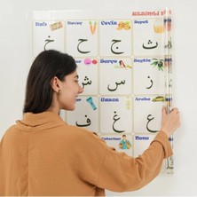 Teknoliman® 100X150 cm Statik Kağıt Elif-Ba Öğrenme Tahtası