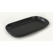 Keramika Mat Siyah Noyan Kayık Tabak 26 Cm 2 Adet