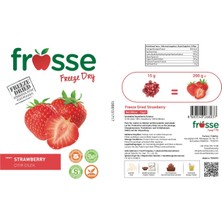 Frosse Çilek Kıtırı - Freeze Dried - Üretici Firmadan Dondurularak Kurutulmuş Çilek Cipsi 15gr