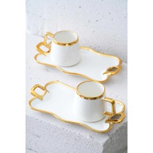 Acar Wisper 2 Kişilik Kahve Fincanı Takımı - 90 ml Gold