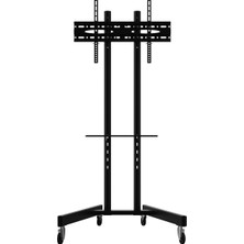 Alpın Ev Tipi Salon,oturma Odası,balkon ve Toplantı Odası Tekerlekli Metal Ayaklı Tv/fuar Standı/ünitesi 40" Inç- 75" Inç