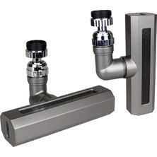 Siyah  Geniş  360 Derece Dönebilenoynar Başlık - 4 Mod  Perlatör Şelale Musluk Ucu KTX-3288 (4887)