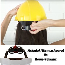 Dağcı Tırmanma Bareti Kırmızı Renk Baş Koruyucu Kask Ce EN12492 Sertifikalı 51-62 cm Ayarlanabilir
