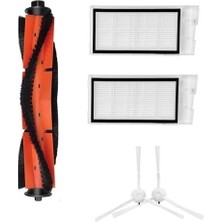 Asgard Grup Roidmi Eve Plus Uyumlu 1 Adet Ana Fırça 2 Adet Filtre 2 Adet Beyaz Yan Fırça