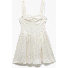 Koton Ince Askılı Kolsuz Gipeli Volanlı Fisto Mini Elbise