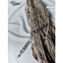 Luna Jewelry Erkek Gümüş Renk Boldlink 316L Çelik Zincir Bileklik