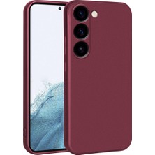 Gpack Samsung Galaxy S23 Uyumlu Kılıf Premier Kamera Korumalı Mat Silikon Mürdüm