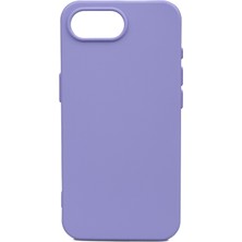 Gpack iPhone 16E Uyumlu Kılıf Biye Mat Lüx Silikon Lila
