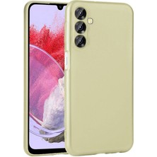 Gpack Samsung Galaxy M34 Uyumlu Kılıf Premier Kamera Korumalı Mat Silikon Gold