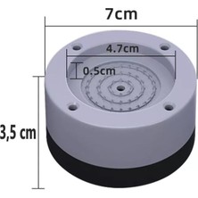 Store Beyaz Eşya Ayağı Çamaşır Makinesi Mobilya Titreşim Önleyici Kaydırmaz ve Yükseltici 4 Lü Set (6 Cm)